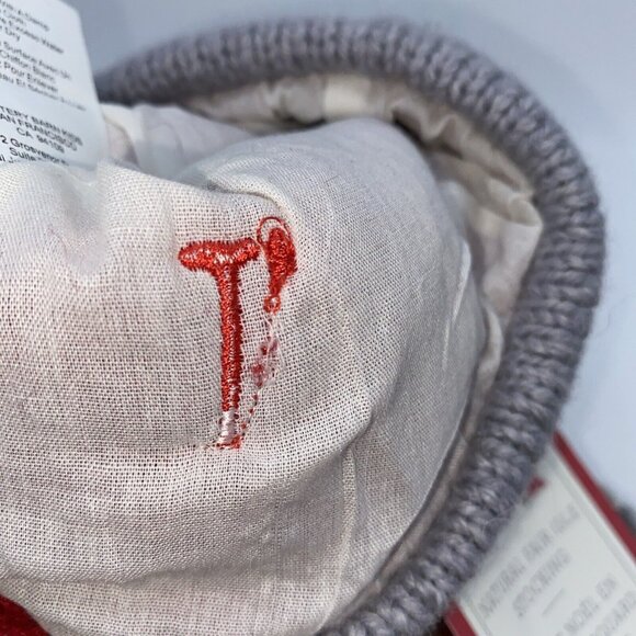 Pottery Barn Kids Train Natural Fair Isle Wool Stocking Monogramming Error 27 in - Picture 10 of 15